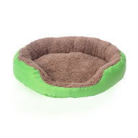 HKM-8507453 Candy Color Round Pet Nest for Small and Medium Dogs, 100% Cotton Bed with Oxford Cloth and Polar Fleece