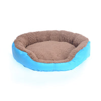 HKM-8507453 Candy Color Round Pet Nest for Small and Medium Dogs, 100% Cotton Bed with Oxford Cloth and Polar Fleece