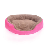 HKM-8507453 Candy Color Round Pet Nest for Small and Medium Dogs, 100% Cotton Bed with Oxford Cloth and Polar Fleece