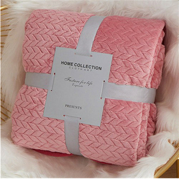HKM-850771 Solid Color Flannel Blanket for Kids - Available in Multiple Sizes and Colors