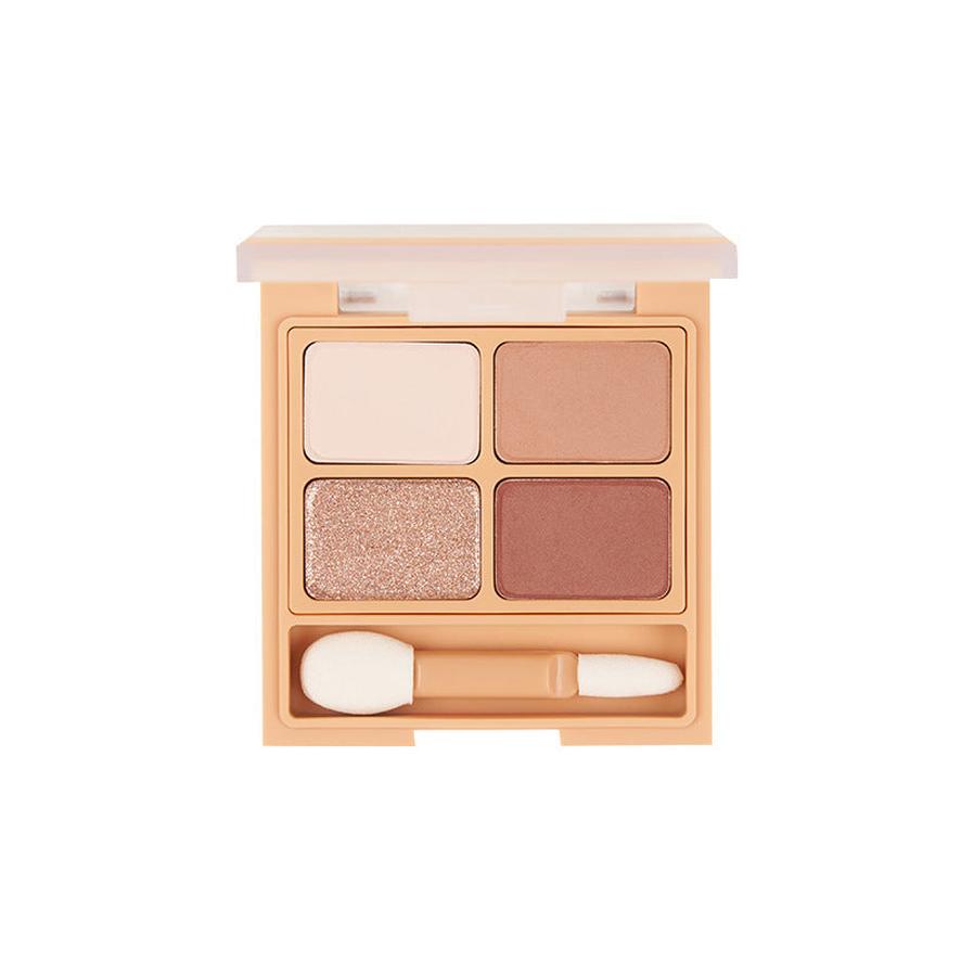 HKM-850835 Beginner-Friendly Four-Color Shiny Silk Eyeshadow Palette