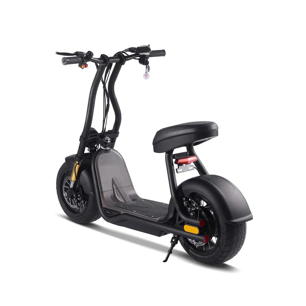 HKM-850963 Electric Citycoco Scooter with Lithium Battery - 1000W Power, 40 km/h Speed, 10-Inch Tires, Black