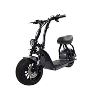 HKM-850963 Electric Citycoco Scooter with Lithium Battery - 1000W Power, 40 km/h Speed, 10-Inch Tires, Black