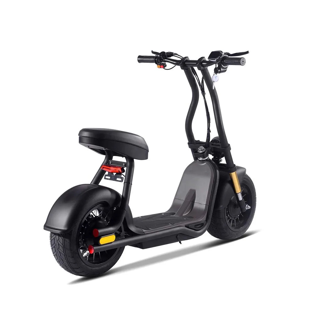 HKM-850963 Electric Citycoco Scooter with Lithium Battery - 1000W Power, 40 km/h Speed, 10-Inch Tires, Black