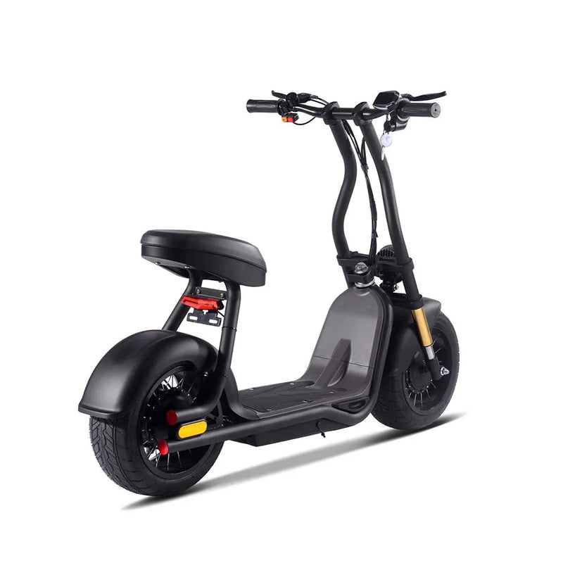 HKM-850963 Electric Citycoco Scooter with Lithium Battery - 1000W Power, 40 km/h Speed, 10-Inch Tires, Black
