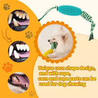HKM-8510653 Interactive Zigzag Puppy Toothbrush Chew Toy for Dogs - Dental Cleaning & Anxiety Relief