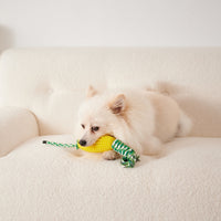 HKM-8510653 Interactive Zigzag Puppy Toothbrush Chew Toy for Dogs - Dental Cleaning & Anxiety Relief