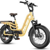 HKM-851091 Step Through Aluminum Alloy Electric Bike, 48V 20Ah, 7-Speed, 20-Inch Wheel, Hydraulic Brake, 180kg Load Capacity