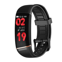 HKM-851283 Smart Bracelet Watch with Heart Rate Monitor, Blood Pressure Tracker, and Pedometer - Compatible with iPhone and Android