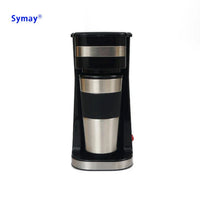 HKM-851347 Single Serve Coffee Maker with 16-oz Travel Mug