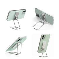 HKM-851475 Foldable Double Ring Mobile Phone Holder - Aluminum Alloy, Multiple Colors Available