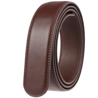 HKM-851475 Men's Two-Layer Leather Belt with Automatic Buckle, Model LY35-118