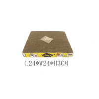 HKM-8515133 Cat Scratch Board - Durable Paper Material for Cats, 24 x 24 x 3 cm