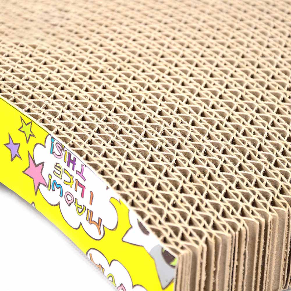 HKM-8515133 Cat Scratch Board - Durable Paper Material for Cats, 24 x 24 x 3 cm