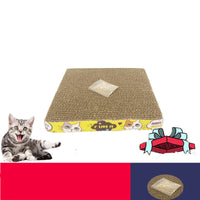 HKM-8515133 Cat Scratch Board - Durable Paper Material for Cats, 24 x 24 x 3 cm