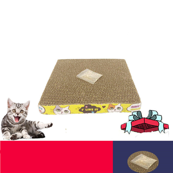 HKM-8515133 Cat Scratch Board - Durable Paper Material for Cats, 24 x 24 x 3 cm