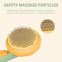 HKM-8516413 Self-Cleaning Slicker Comb for Pets - Ideal Grooming Brush for Dogs, Cats, Puppies, and Rabbits