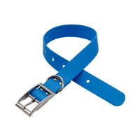 HKM-8516925 Durable Waterproof PVC Dog Collar with Zinc Alloy Buckle - Multiple Colors Available