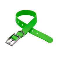 HKM-8516925 Durable Waterproof PVC Dog Collar with Zinc Alloy Buckle - Multiple Colors Available