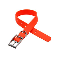 HKM-8516925 Durable Waterproof PVC Dog Collar with Zinc Alloy Buckle - Multiple Colors Available