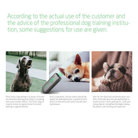 HKM-8518205 Portable Ultrasonic Bark Control Handheld Device for Dogs - Gray Plastic Training Tool