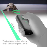 HKM-8518205 Portable Ultrasonic Bark Control Handheld Device for Dogs - Gray Plastic Training Tool