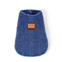 HKM-8519997 Cotton Cashmere Vest for Small Dogs in Yellow, Blue, and Red - Autumn/Winter Collection