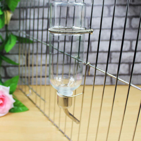 HKM-8520765 Stainless Steel Ball Faucet Water Dispenser for Pets - 180ML Plastic Bottle