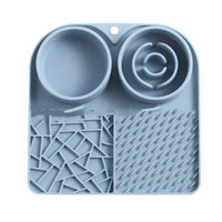 HKM-8520893 Silicone Pet Slow Feeder Mat with Strong Suction Cups for Cats - Available in Multiple Colors