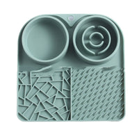 HKM-8520893 Silicone Pet Slow Feeder Mat with Strong Suction Cups for Cats - Available in Multiple Colors