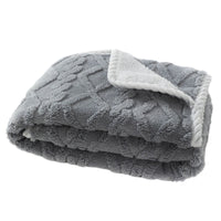 HKM-8521533 Thick Warm Waterproof Plush Blanket for Dogs and Cats - Soft Cozy Winter Throw, Machine Washable, Multiple Sizes Available