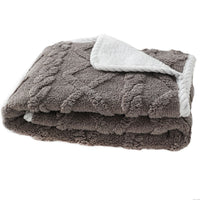 HKM-8521533 Thick Warm Waterproof Plush Blanket for Dogs and Cats - Soft Cozy Winter Throw, Machine Washable, Multiple Sizes Available