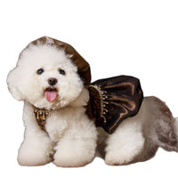 HKM-8522301 Autumn Leopard Print Dress for Dogs - Casual Polyester Skirt, Multiple Sizes Available
