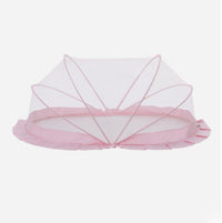 HKM-852243 Foldable Mosquito Net for Baby Crib - Insect-Proof Cover for Newborns in Pink and Blue