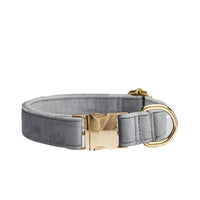 HKM-8522685 Durable Solid Color Dog Collar with Matching Leash - Multiple Color Options Available