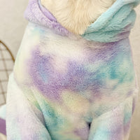 HKM-8523069 Tie Dyed Warm Hooded Hoodie for Large Dogs