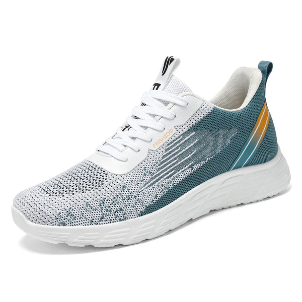 HKM-852307 B-9901 New Fashion Sports Running Shoes Men Sneakers Breathable Walking Style Shoes Comfortable Anti-slip Flying Woven Shoes