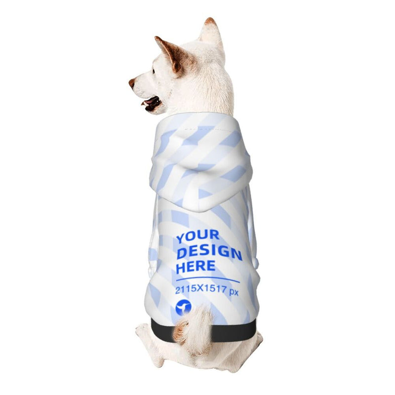 HKM-8524861 Cozy Hooded Sweater for Small Pets - Soft, Breathable Polyester Clothing