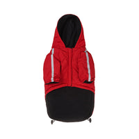 HKM-8525117 Casual Black and Red Cotton Shell Jacket for Dogs in Sizes S to XXL