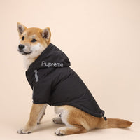HKM-8525117 Casual Black and Red Cotton Shell Jacket for Dogs in Sizes S to XXL