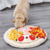HKM-8525501 Soft Polar Fleece Pizza Sniffing Pad with Anti-Skid Base for Dogs