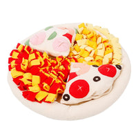 HKM-8525501 Soft Polar Fleece Pizza Sniffing Pad with Anti-Skid Base for Dogs