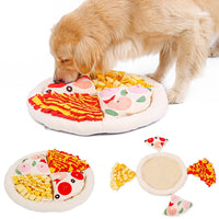 HKM-8525501 Soft Polar Fleece Pizza Sniffing Pad with Anti-Skid Base for Dogs