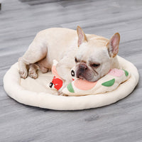 HKM-8525501 Soft Polar Fleece Pizza Sniffing Pad with Anti-Skid Base for Dogs