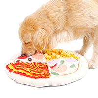 HKM-8525501 Soft Polar Fleece Pizza Sniffing Pad with Anti-Skid Base for Dogs
