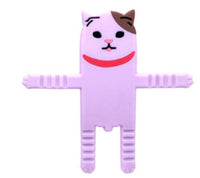 HKM-852627 Cute Cat Adjustable Air Vent Phone Holder for Cars - Rubber, Fits All Phones and Vents