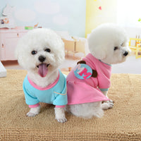 HKM-8527037 Cozy Coral Fleece Princess Pet Dress Sweater for Autumn and Winter