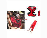 HKM-8529725 Premium Waterproof Oxford Cloth Pet Car Safety Carrier with Harness & Leash Set - Available in Multiple Colors