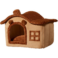HKM-8530493 Cozy Enclosed Cat Litter with Stylish Simplicity in Grey, Coffee, and Pink