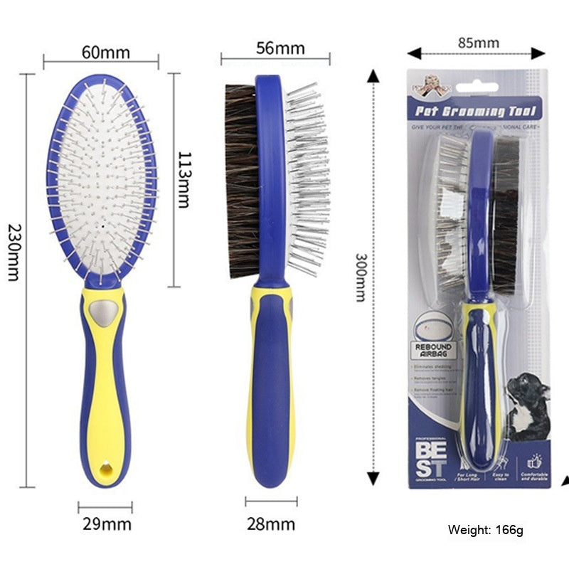 HKM-8532029 Pet Comb for Dogs - Fluffy Needle Knotting Tool with Silicone Handle in Various Colors